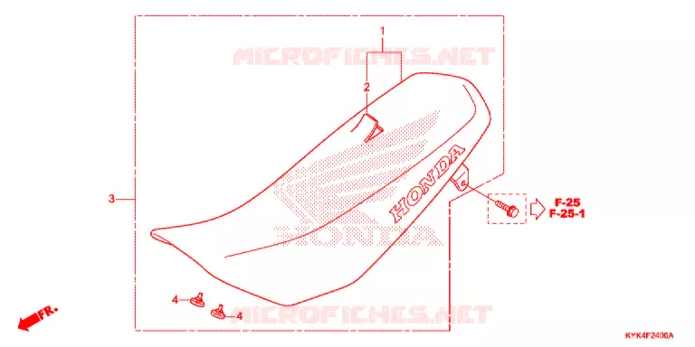 SELLE Honda MOTO 110 CRF 2019  CRF110FK
