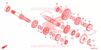 BOITE DE VITESSES pour Honda CRF 125 F BIG WHEELS 2019