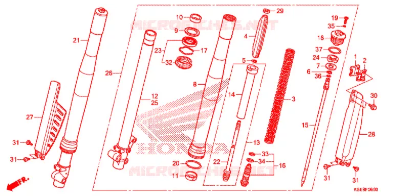 FOURCHE Honda MOTO 150 CRF 2020  CRF150RBL