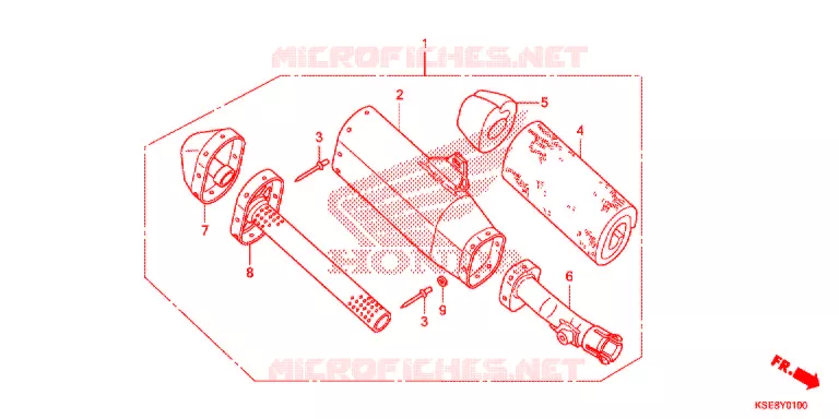 SILENCIEUX D'ECHAPPEMENT Honda MOTO 150 CRF 2020  CRF150RL