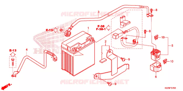 BATTERIE Honda MOTO 250 CRF 2019  CRF250LAK
