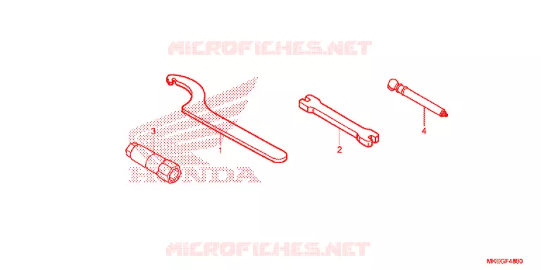 OUTIL Honda MOTO 450 CRF 2020  CRF450LL