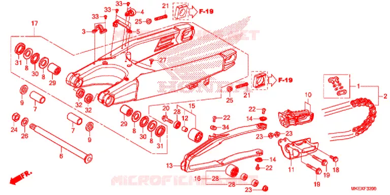 BRAS OSCILLANT Honda MOTO 450 CRF 2021  CRF450XK