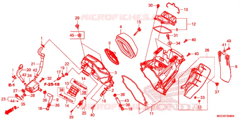 FILTRE A AIR Honda MOTO 450 CRF 2021  CRF450XK