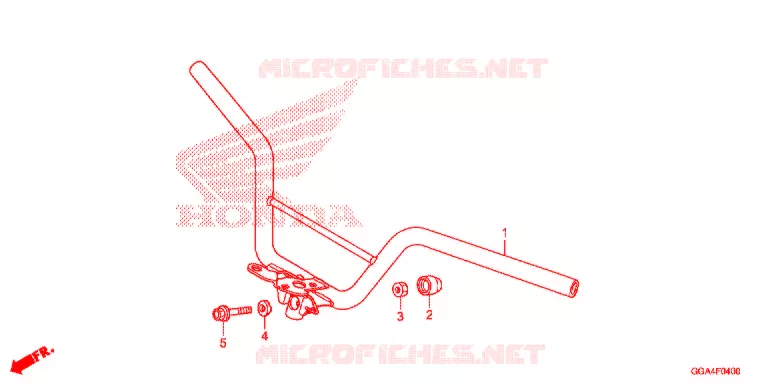 GUIDON Honda SCOOTER 50 RUCKUS 2020  NPS50L_A