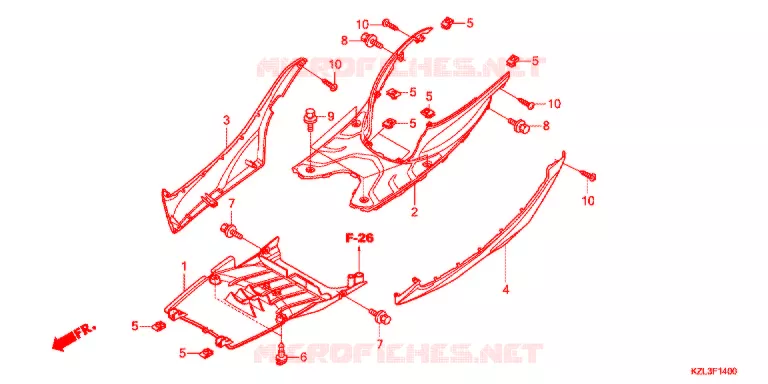 MARCHE PIEDS Honda SCOOTER 110 VISION 2017  NSC110WHG