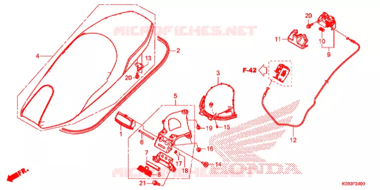 SELLE Honda SCOOTER 300 FORZA 2020  NSS300AL