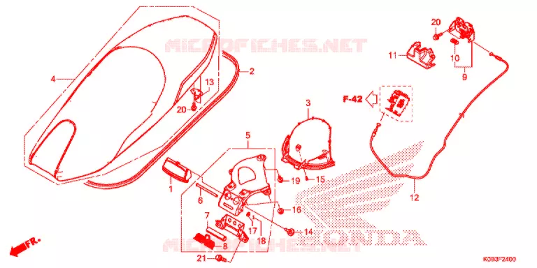 SELLE Honda SCOOTER 300 FORZA 2020  NSS300AL