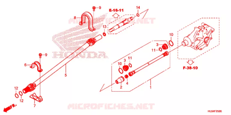 CARDAN Honda ATV 1000 TALON 2021  SXS1000S2RM