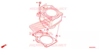 CYLINDRE pour Honda FOURTRAX 520 RUBICON 4X4 EPS CAMO 2020