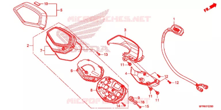 COMPTEUR Honda MOTO 1300 VT 2020  VT1300CXAL