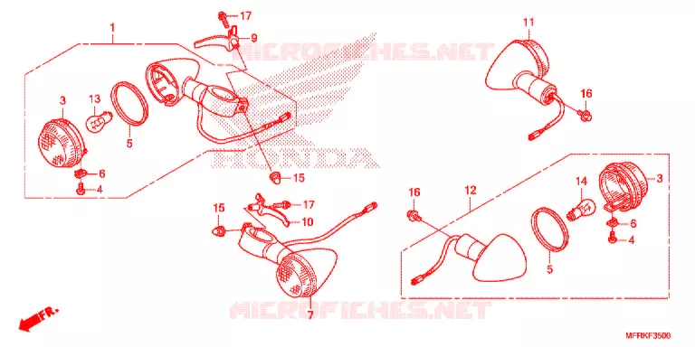 CLIGNOTANT Honda MOTO 1300 VT 2021  VT1300CXL