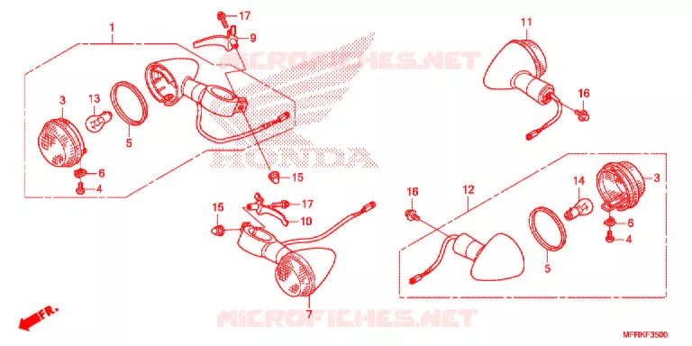 CLIGNOTANT Honda MOTO 1300 VT 2020  VT1300CXL