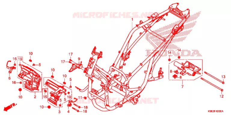 CADRE Honda SCOOTER 125 PCX 2021  WW125L