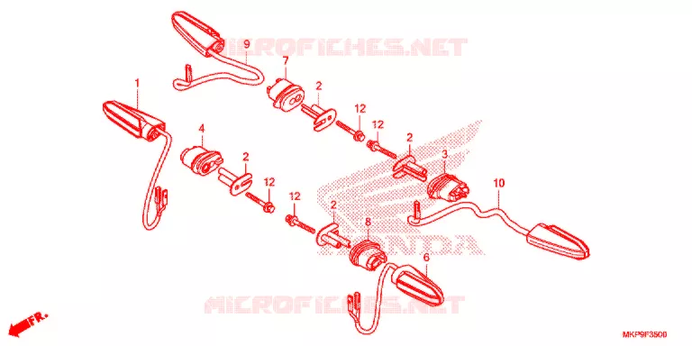 CLIGNOTANT Honda MOTO 500 CB 2020  CB500FAL