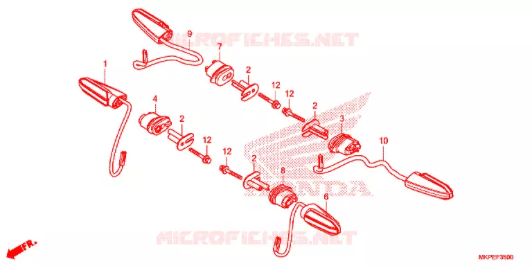 CLIGNOTANT Honda MOTO 500 CB 2020  CB500FAL