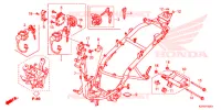 CADRE pour Honda CLICK 125 I RACING 2014