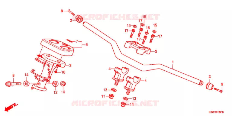 GUIDON - CARENAGE Honda SCOOTER 150 ADV 2022  ADV150AL_J