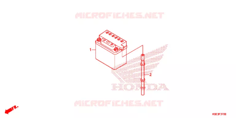 BATTERIE Honda MOTO 110 WAVE 2017  AFS1102SPH