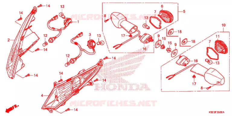 CLIGNOTANT Honda MOTO 110 WAVE 2017  AFS110SPH