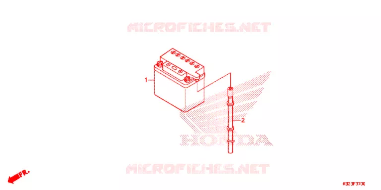 BATTERIE Honda MOTO 110 WAVE 2018  AFS110SPJ