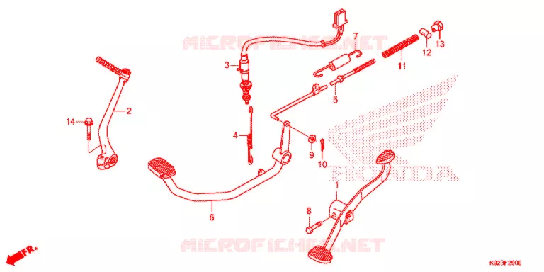 PEDALE Honda MOTO 110 WAVE 2021  AFS110SPJ