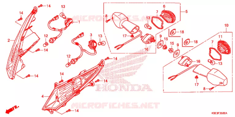 CLIGNOTANT Honda MOTO 110 WAVE 2020  AFS110SPK