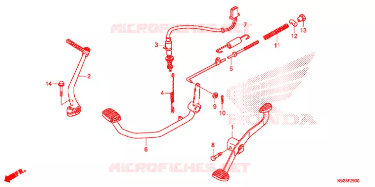 PEDALE Honda MOTO 110 WAVE 2021  AFS110SPK