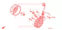 ALTERNATEUR (2) pour Honda BIZ 125 SOMENTE PEDAL DE PARTIDA 2010