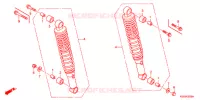 AMORTISSEUR ARRIERE pour Honda BIZ 125 SOMENTE PEDAL DE PARTIDA 2010