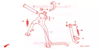 BEQUILLE pour Honda BIZ 125 ARRANQUE ELÉCTRICO 2010