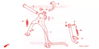 BEQUILLE pour Honda BIZ 125 INÍCIO ELÉTRICO 2010