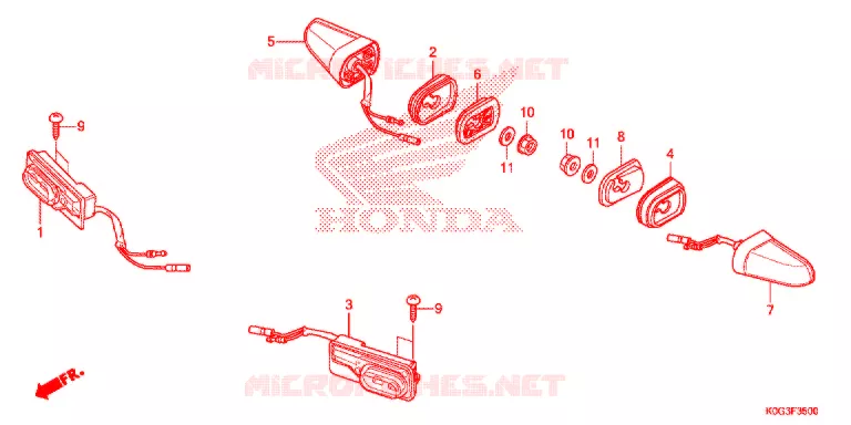 CLIGNOTANT Honda MOTO 125 CUB 2021  C125AL