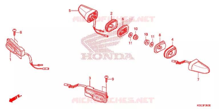 CLIGNOTANT Honda MOTO 125 CUB 2021  C125AM
