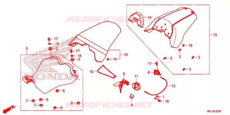 SELLE Honda MOTO 1000 CB 2020  CB1000RAL