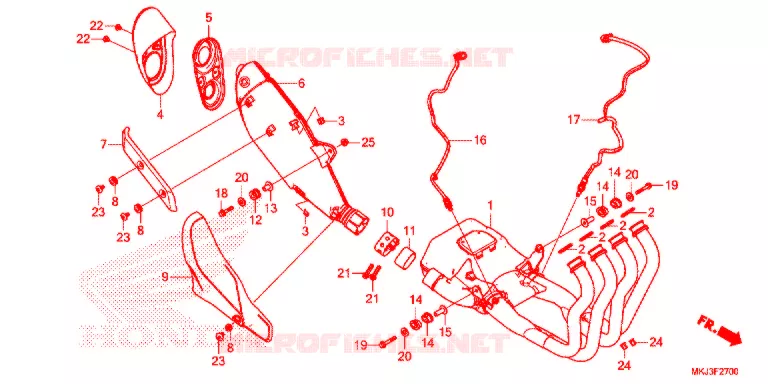 SILENCIEUX D'ECHAPPEMENT Honda MOTO 1000 CB 2020  CB1000RAL