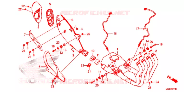 SILENCIEUX D'ECHAPPEMENT Honda MOTO 1000 CB 2020  CB1000RAL