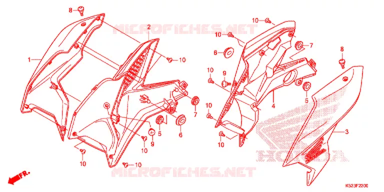 OUIES DE RADIATEUR Honda MOTO 125 CBF 2018  CBF125SJ