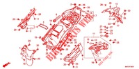 GARDE BOUE ARRIERE (CRF1100A4/AL2/AL4/D4/DL2/DL4) pour Honda AFRICA TWIN 1100 ADVENTURE SPORT 2020