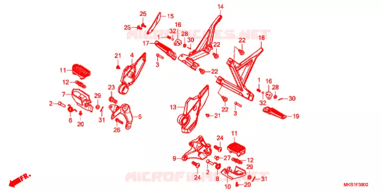 REPOSE PIED Honda MOTO 1100 AFRICA-TWIN 2021  CRF1100D4L