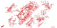GARDE BOUE ARRIERE (CRF1100A4/AL2/AL4/D4/DL2/DL4) pour Honda AFRICA TWIN 1100 DCT ADVENTURE SPORT LOWER 2020