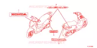 AUTOCOLLANTS pour Honda LEAD 125 2020