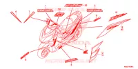 AUTOCOLLANTS pour Honda ELITE 125 2017