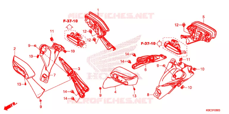 RETROVISEUR Honda SCOOTER 250 FORZA 2020  NSS250AL