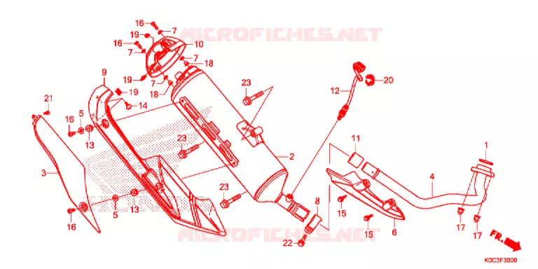 SILENCIEUX D'ECHAPPEMENT Honda SCOOTER 250 FORZA 2020  NSS250AL