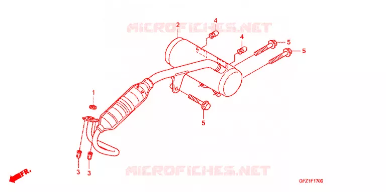 SILENCIEUX D'ECHAPPEMENT Honda SCOOTER 50 GYRO 2020  TC50J