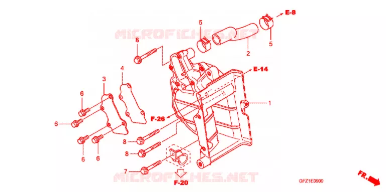 SUPPORT RADIATEUR Honda SCOOTER 50 GYRO 2019  TC50J