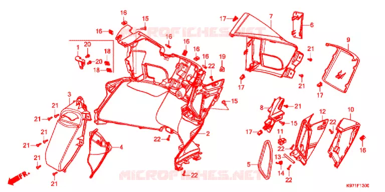 PROTEGE JAMBES Honda SCOOTER 150 PCX 2020  WW150L