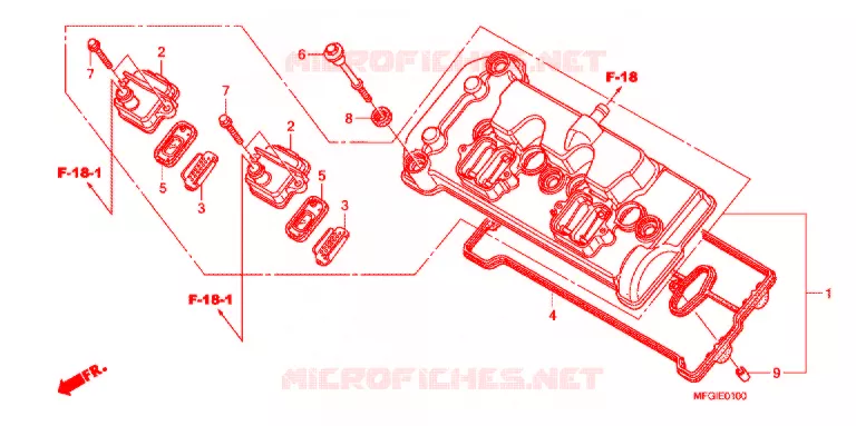 COUVRE CULASSE Honda MOTO 600 HORNET 2011  CB600FB