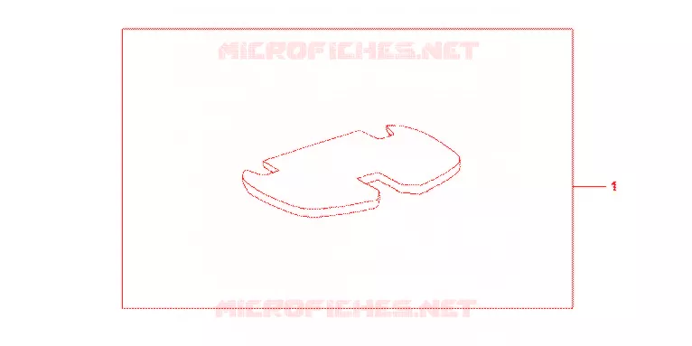 TAPIS DE TOP CASE Honda SCOOTER 600 SILVERWING 2007  FJS600A7